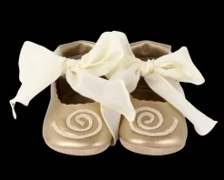 Alice | Moon Shell | Champagne Metallic Leather