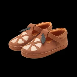 Bowi Shoes | Grapefruit | Walnut Leather