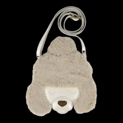 Britta Exclusive Purse | Poodle | Off White Metallic Leather