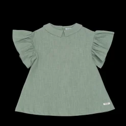 Capucine Linen Dress | Desert Green