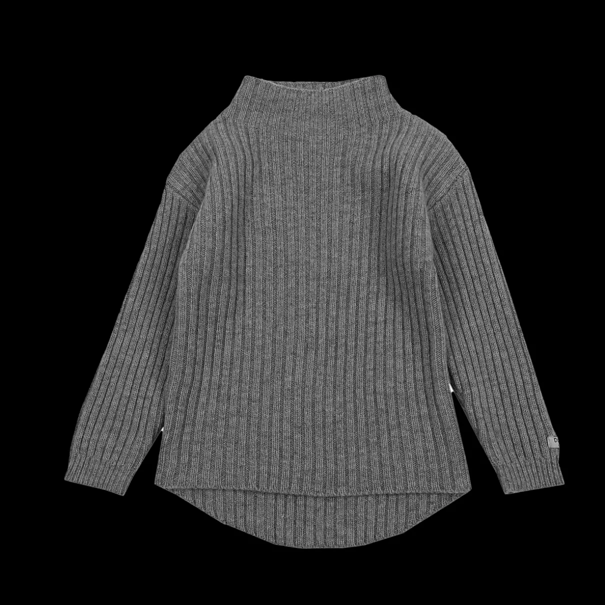 Dai Merino Wool Sweater | Grey Melange