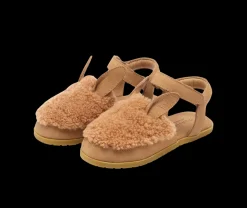 Els Sandals | Alpaca | Beige Curly Sheep Wool