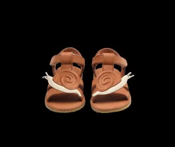 Escar Sandals | Snail | Walnut Leather