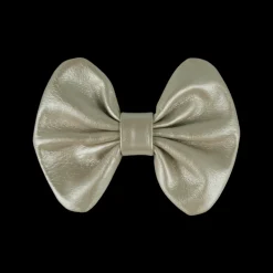Floor Exclusive Hairclip | Champagne Metallic Leather