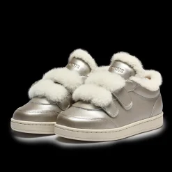 Hanzell Sneakers | Champagne Metallic Leather