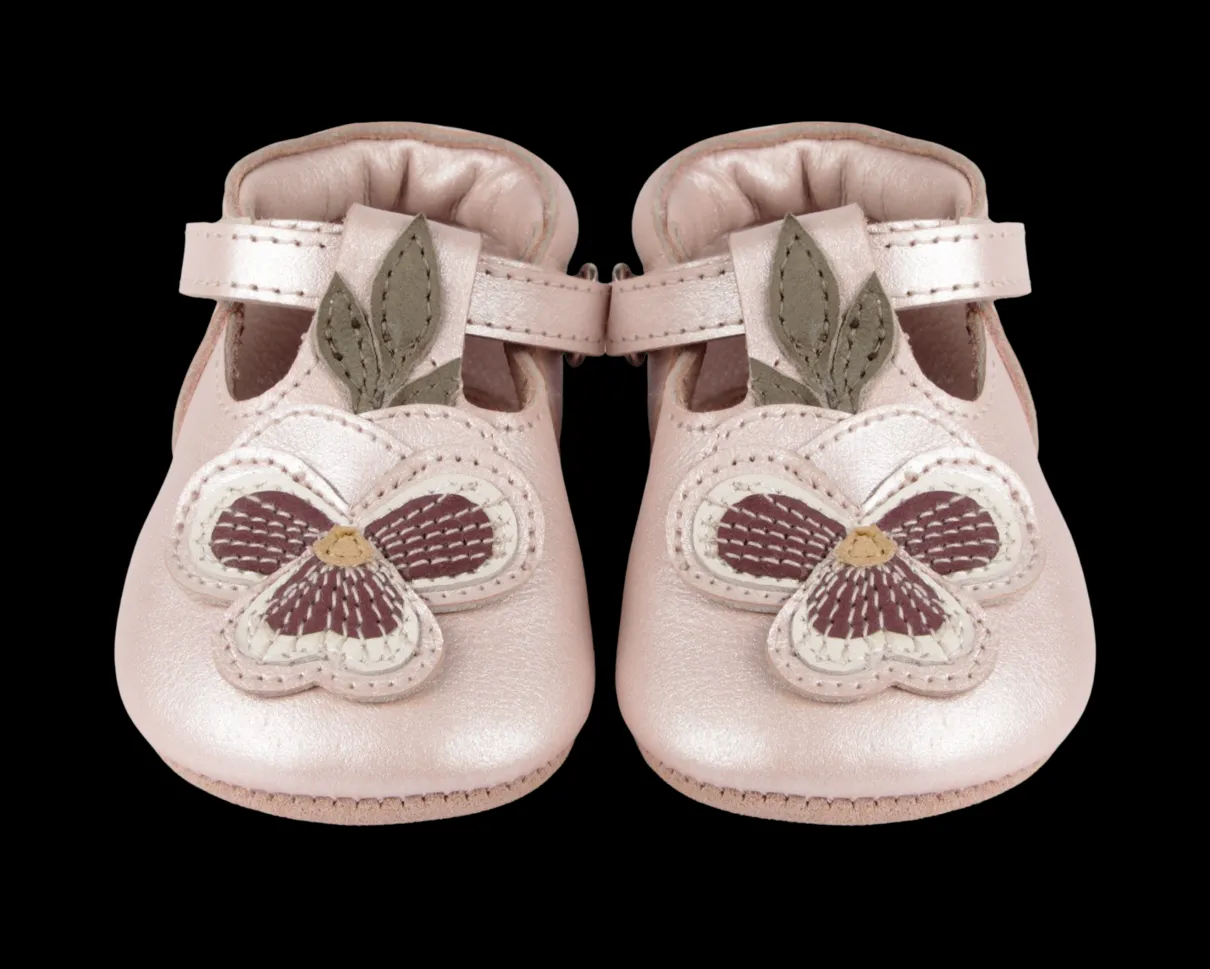 Heidi Shoes | Violette | Rose Metallic Leather