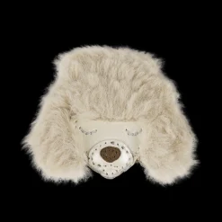 Josy Exclusive Hairclip | Poodle | Off White Metallic Leather