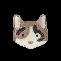 Josy Exclusive Hairclip | Calico Cat | Nutmeg Leather
