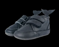 Levin Sneakers | Petrol Grain Leather