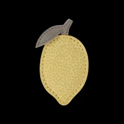 Nanoe Fruit Hair Tie | Lemon | Canary Dotted Nubuck