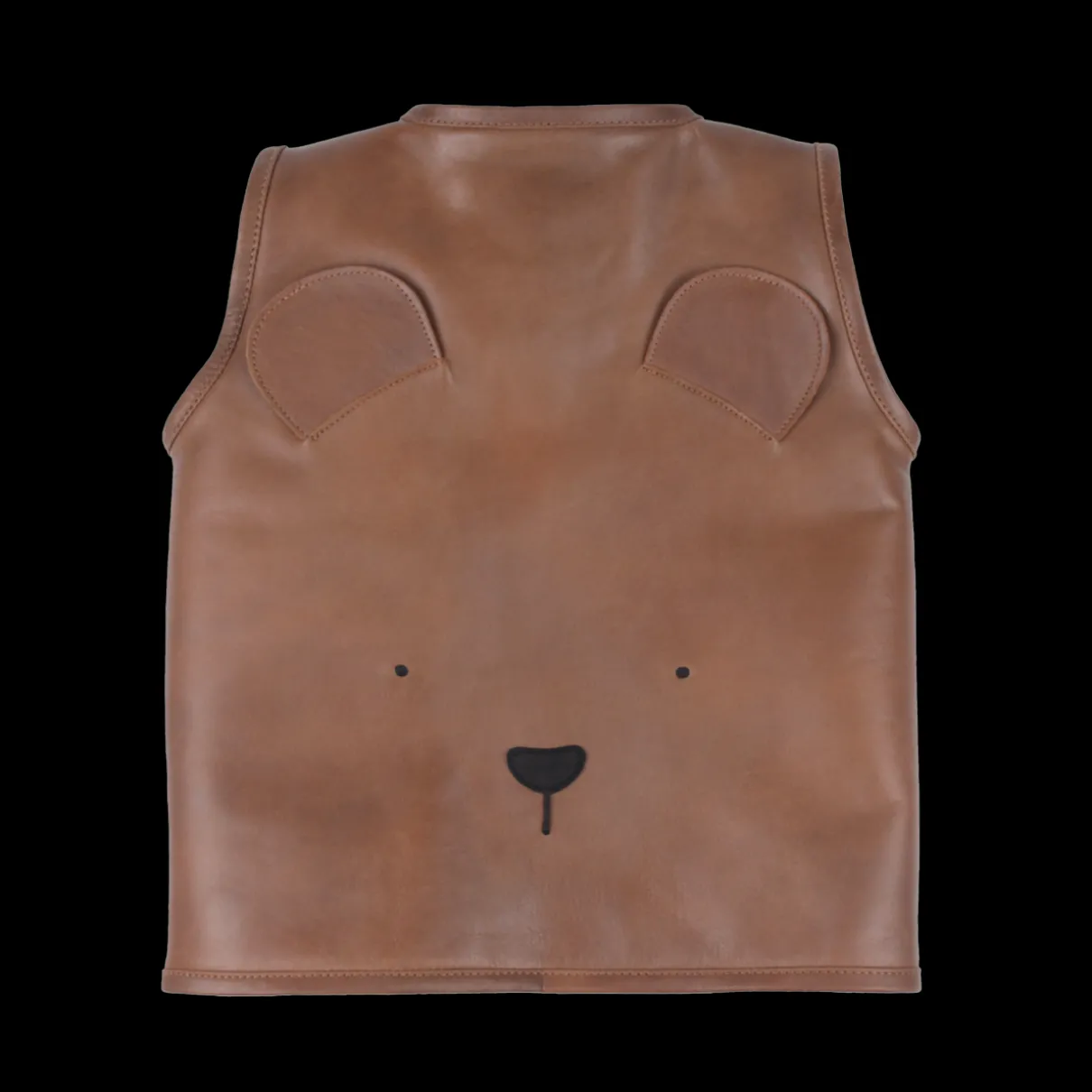 Noa Gilet | Bear | Cognac Classic Leather