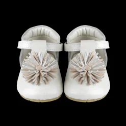 Poms Shoes | Off White Metallic Leather