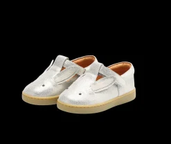 Qesterre Shoes | Bunny | Silver Metallic Leather