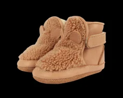 Richy Booties | Teddy Bear | Light Maple Curly Faux Fur