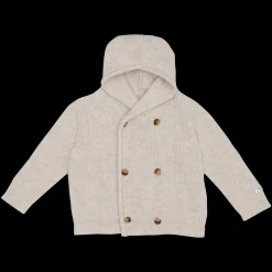 Tristan Merino Wool Cardigan | White Sand Melange