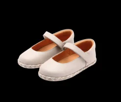 Yina Ballerinas | Ivory Leather