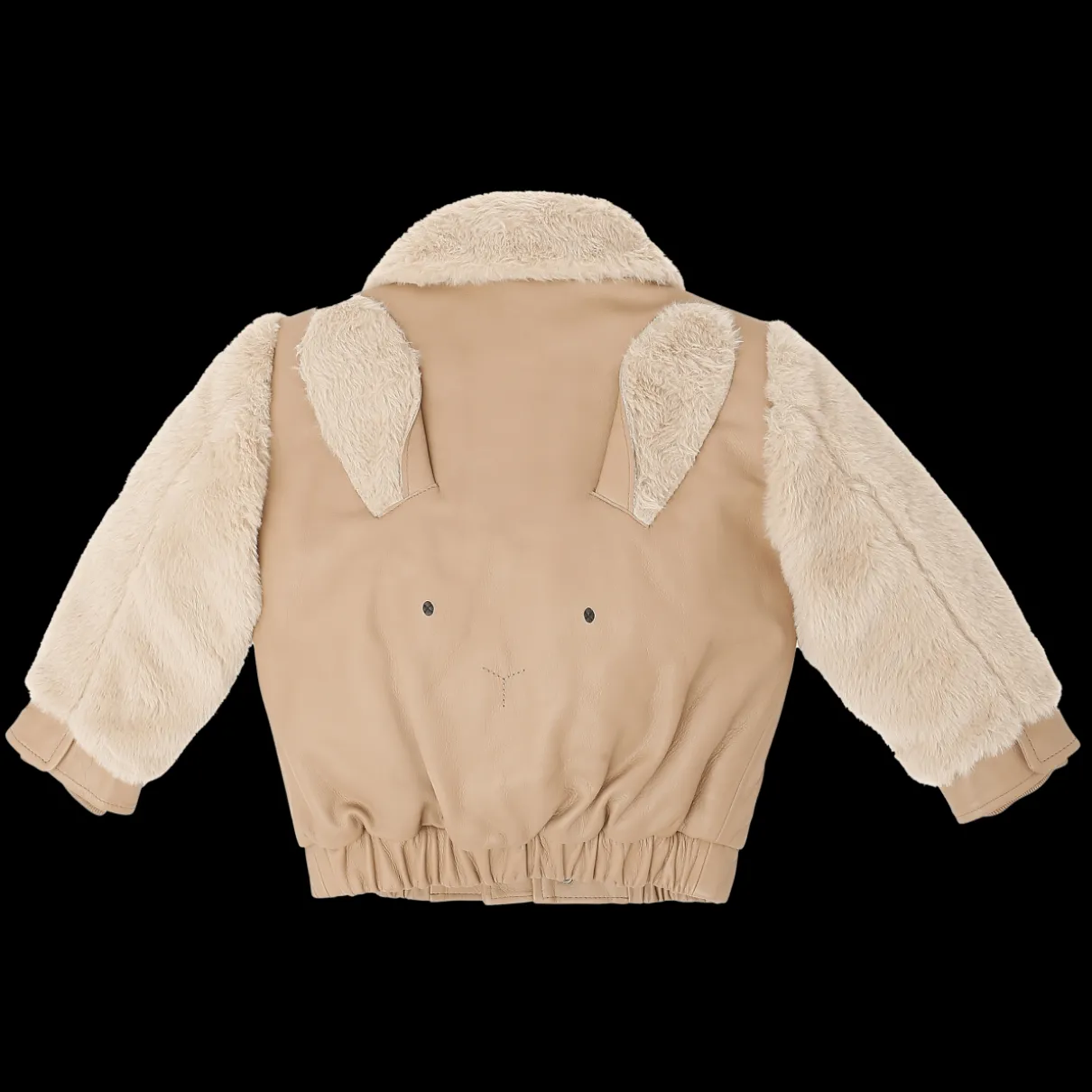 Yuki Leather Jacket | Fluffy Bunny | Light Rust Leather